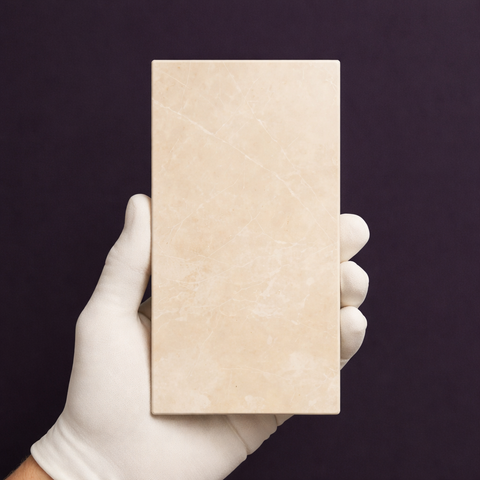 Botticino Beige Marble Tile Sample