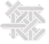 Illume - Hand-Cut Marble Geometric Mosaic Honed 10.2