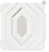 Viarelli - Hand-Cut Marble Geometric Mosaic 9.8