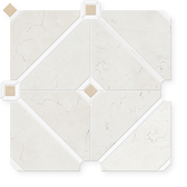 Sylora - Hand-Cut Marble Diamond Mosaic 12