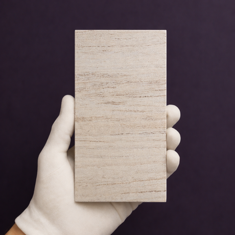 Moca Cream Light Brown Limestone Tile Sample