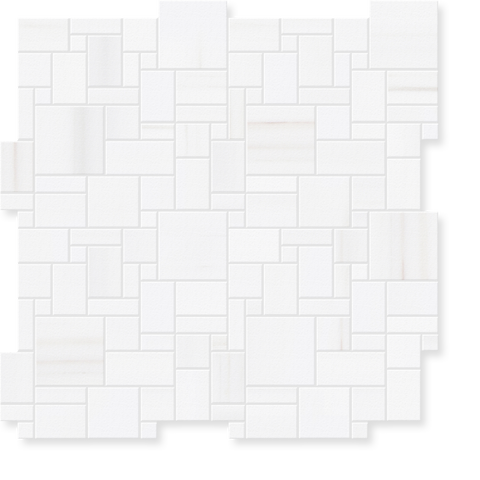 Villa - Hand-Cut Marble Mosaic 10.4" x 10.4" Sample