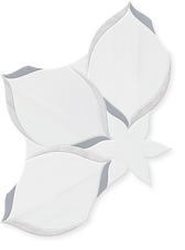 Lunara - Waterjet Floral Marble Mosaic 10