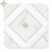 Veya - Waterjet and Hand-Cut Diamond Marble Mosaic 12