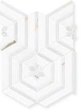 Florence - Waterjet and Hand-Cut Marble Mosaic 9.4