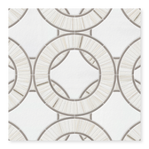 Centurion - Waterjet and Hand-Cut Marble Mosaic 12.7
