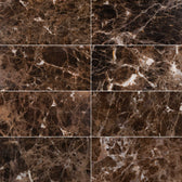 Emperador Dark 12x24 Dark Brown Marble Tile