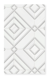 Avero - Hand-Cut Marble Diamond Mosaic 12