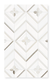 Caldera - Waterjet and Hand-Cut Diamond Marble Mosaic 13.1