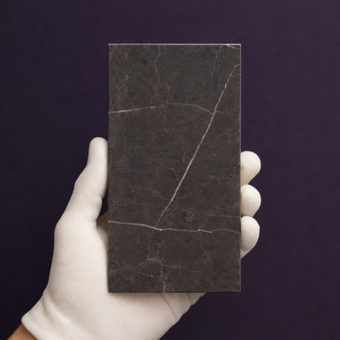 Graphite Grey Marble Tile Sample
