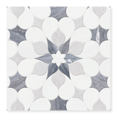 Artemis - Waterjet Flower Marble Mosaic 15.8
