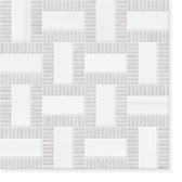 Tessera - Hand-Cut Patterned Marble Mosaic Polished 10.9