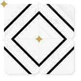 Castella - Waterjet and Hand-Cut Diamond Marble Mosaic 12