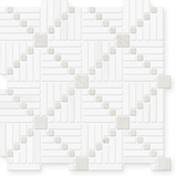 Collage - Hand-Cut Diamond Marble Mosaic Tumbled 12.6