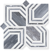 Oceana - Hand-Cut Arrow Marble Mosaic 12