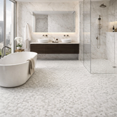 Vinterstone - Hand-Cut Triangular Marble Mosaic 12.8