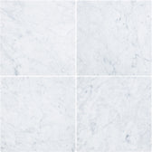 White Carrara 12x12 Light Grey Marble Tile