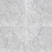 White Carrara 24x24 Light Grey Marble Tile