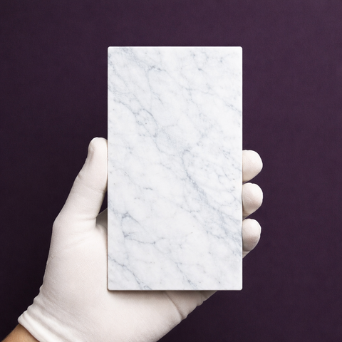 White Carrara Marble Tile Sample