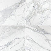 Calacatta Gold 18x18 White Marble Tile