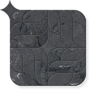 Livenza - Waterjet Patterned Marble Mosaic Brushed 12